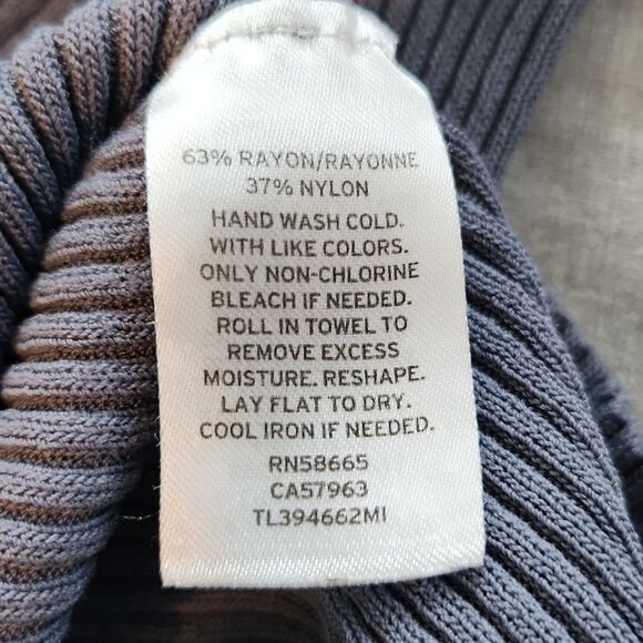 Leith Ribbed Henley Size M BLUE - Picture 5 of 7